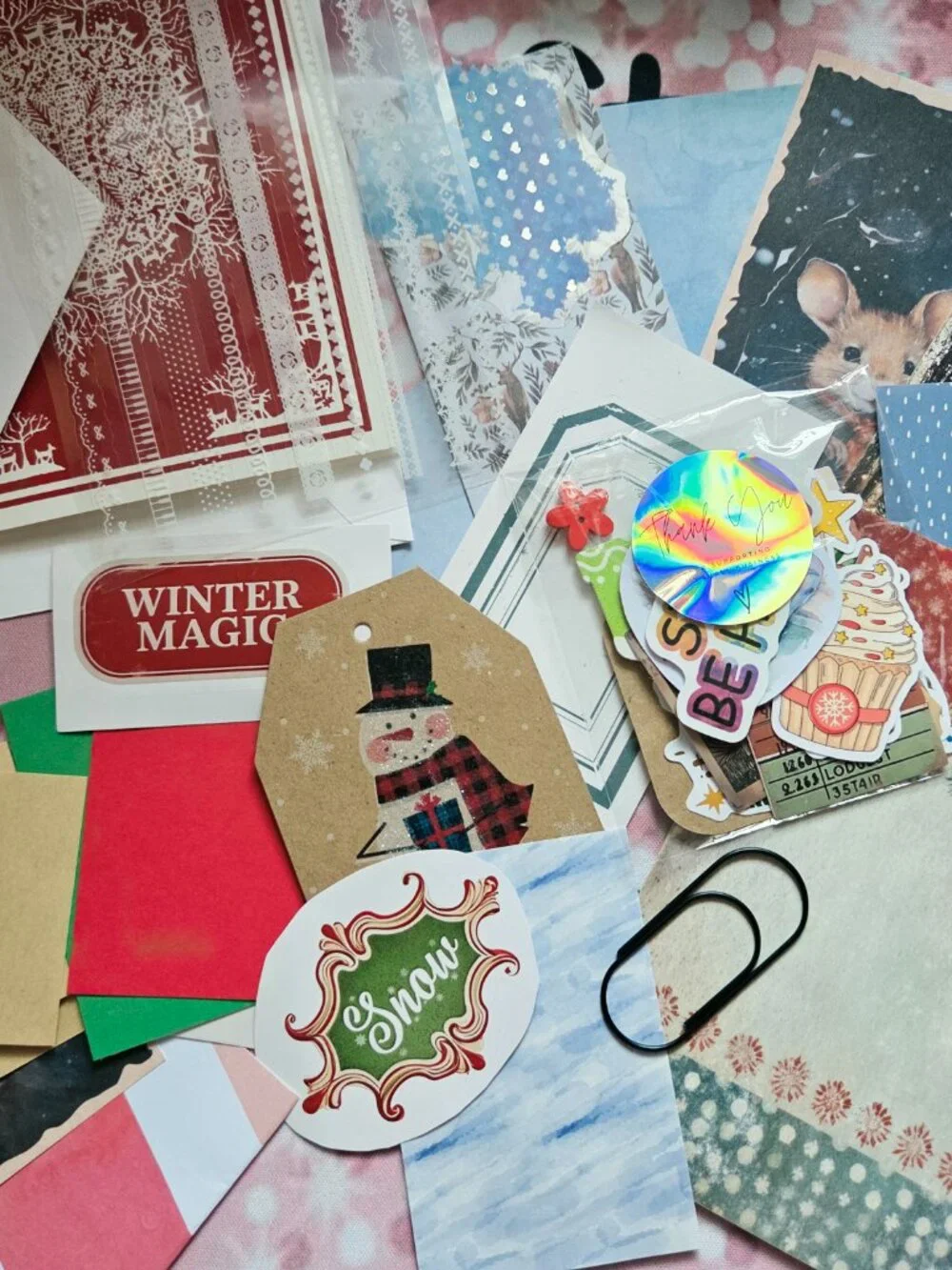 Mystery Junk journal kit  30+ piece
